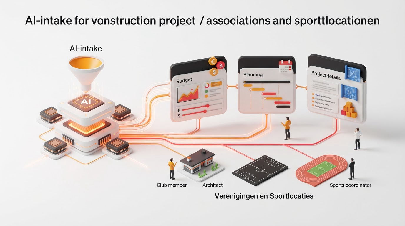 AI-intake voor bouwprojecten bij verenigingen en sportlocaties