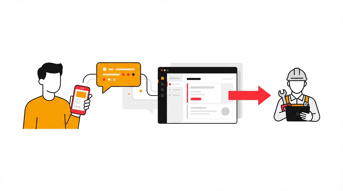 Chatbot voor installatiebedrijven: digitale intake van storing tot werkopname