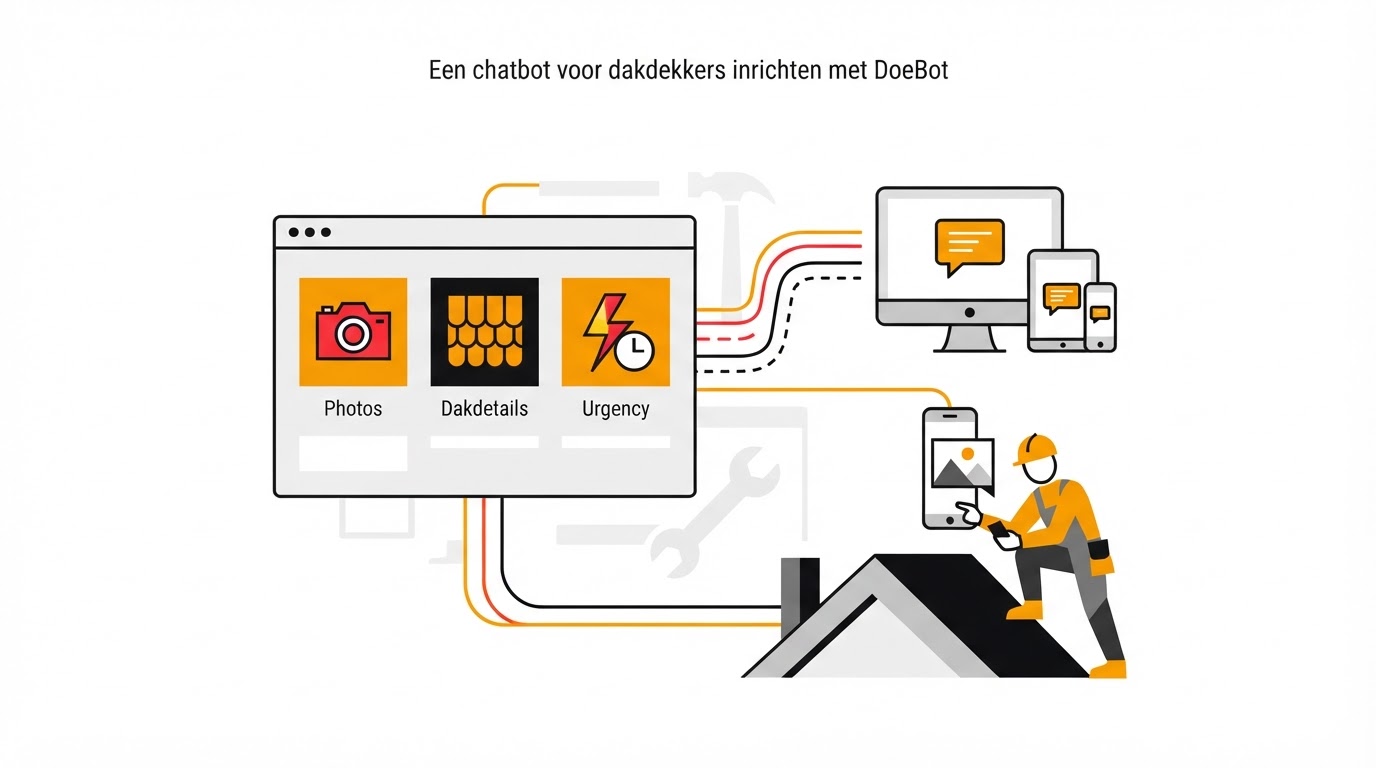 Een chatbot voor dakdekkers inrichten met DoeBot