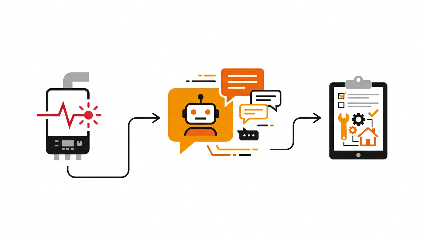 Chatbot voor installatiebedrijven: digitale intake van storing tot werkopname