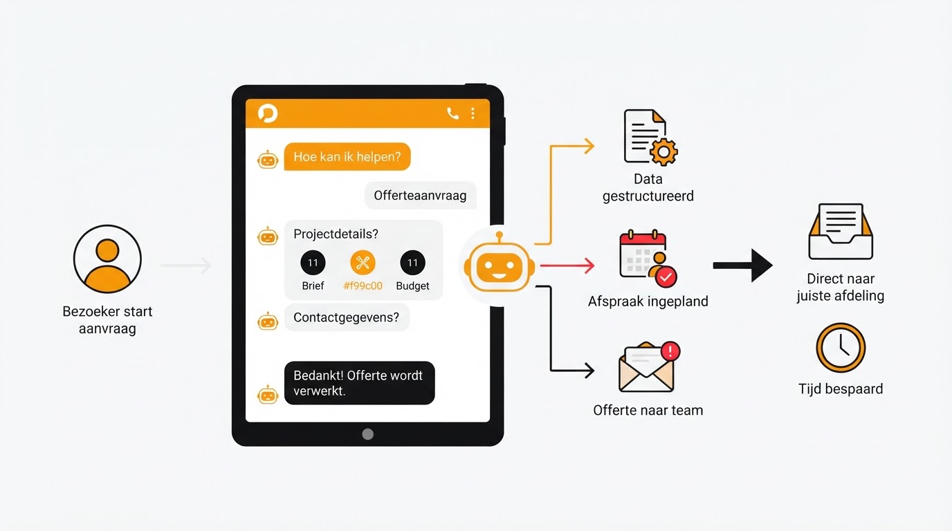 Waar een chatbot voor offerteaanvragen in DoeBot werk uit handen neemt